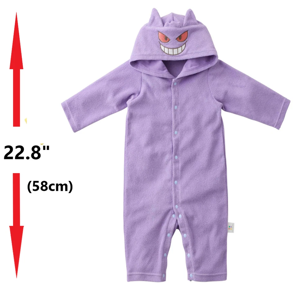 NUEVO MonPoke Pokemon Gengar Mono para Niños Suave 83% Algodón, Poliéster De JPN Foto 1 de 4