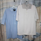 (Em) Lot Of 2 Men's Polo Shirts: Pga Tour®; George Norman® - Size L