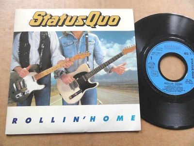 DISQUE 45T DE STATUS QUO  " ROLLIN' HOME " - Photo 1/2