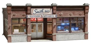 Woodland Scenics BR4959 N Assembled Built-N-Ready Smith Brothers TV Building - Picture 1 of 1