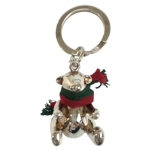 GUCCI Web Stripe key ring Silver SV925 Silver GG - Picture 1 of 8