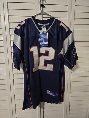 NUEVA Camiseta De Colección Reebok Auténtica New England Patriots Tom Brady 52 Cosida Foto 1 de 4