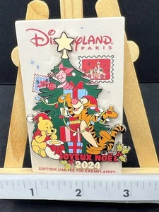 Disney Paris Winnie the Pooh Tigger Christmas Tree Joyeux Noel 2024 Disney Pin - Picture 1 of 5