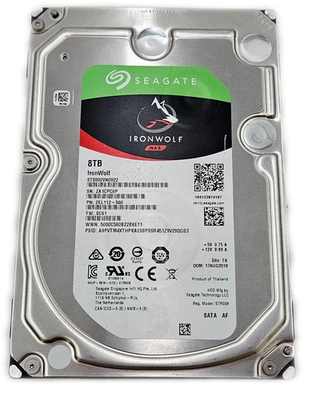 Seagate IronWolf ST8000VN0022 8TB 3.5" SATA III HDD - Image 1 of 4