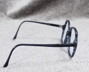 Essence 483 1980s Large Lapis Mottled Blue Glasses Frames Blue 145 No Lenses VTG - Picture 1 of 5