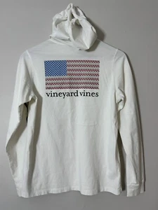 Vineyard Vines Hoodie T-shirt Light Weight USA Flag Boys XL (18) - Picture 1 of 9