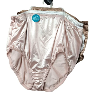 Bragas Vanity Fair Underhapers corte alto talla grande 4XL 11 blanco beige Foto 1 de 4