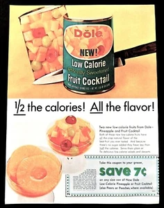 Dole Obst Cocktail Werbung Vintage 1966 7 Cent Gutschein Original Werbung - Bild 1 von 2