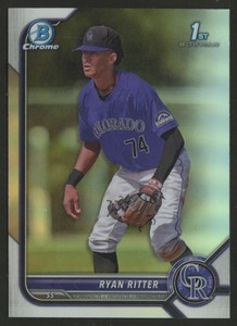2022 BOWMAN DRAFT CHROME REFRACTOR RYAN RITTER RC #BDC-136