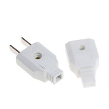 US 2 Flat Pin AC Electric Power Male Plug Female Socket Outlet Adapter Wi。。t