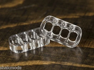 2 x 8pin Shakmods 4mm Transparent Cable Comb Set for PSU or Extension Cables UK - Picture 1 of 2
