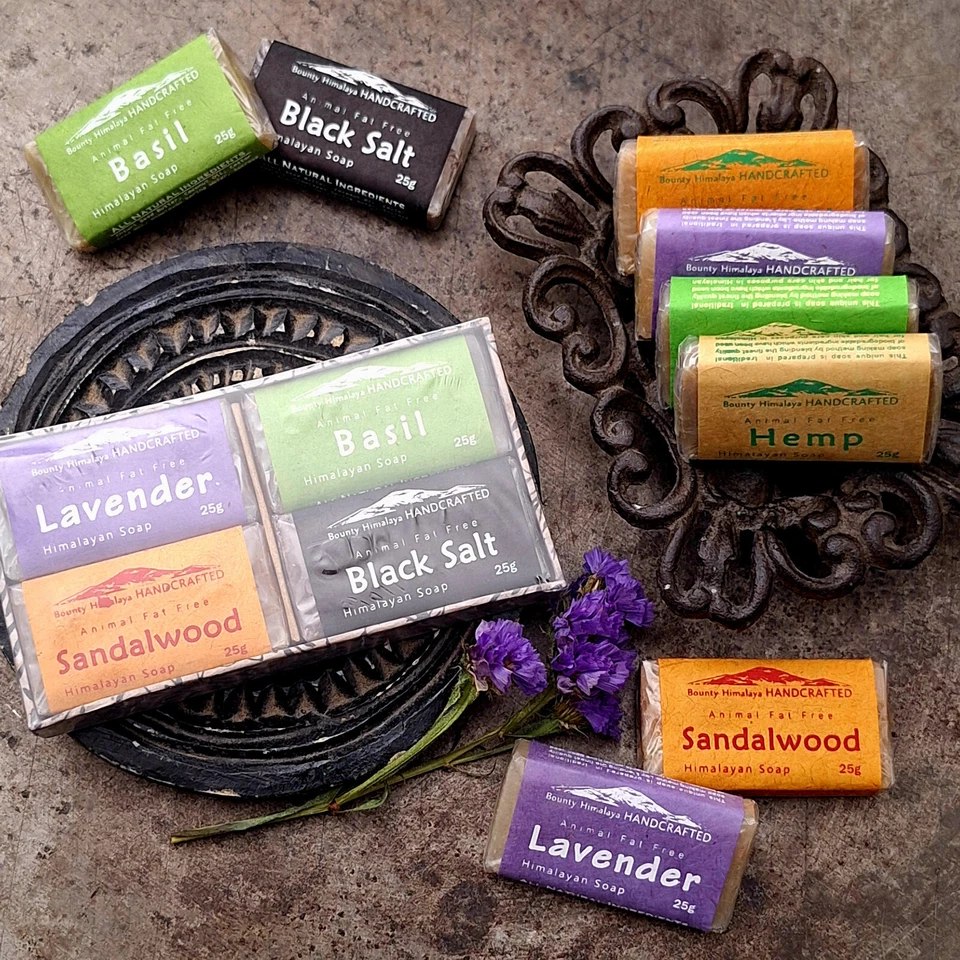 All Natural Bounty Himalaya Handcrafted Herbal Mini Soap Gift Box from Nepal - Image 1 of 1