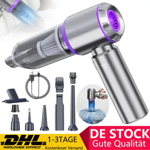 Kabellos 4 in 1 Handstaubsauger Luftgebläse Mini Staubsauger Akku Auto Haus - Bild 1 von 21