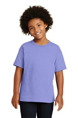 Gildan G500B Youth Short Sleeve Heavy Cotton Crew Neck Stylish T-Shirt - Image 1 of 3