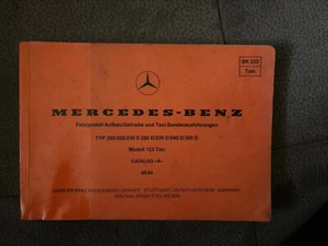 Mercedes Benz W123 Bildkatalog Fahrgestell Aufbau Getriebe - Bild 1 von 2