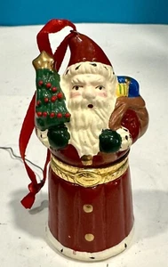 HALLMARK 1998 RECUERDO ADORNO DE NAVIDAD SORPRESA OCULTA DE SANTA EN CAJA - Imagen 1 de 6