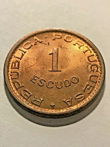 1963 Angola 1 Escudo BU #1581 - Picture 1 of 2