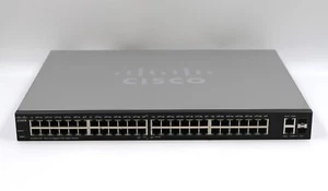 Cisco SG200-50P 50-Port Gigabit PoE+ Smart Network Switch P/N: SLM2048PT - Picture 1 of 3