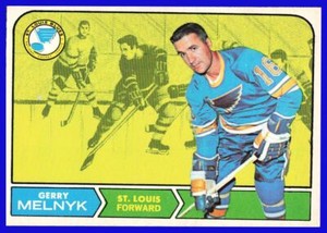 1968-69 OPC O-Pee-Chee Set Break EX Gerry Melnyk St. Louis Blues #120