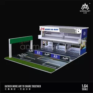 MoreArt 1:64 24 HOURS DU MANS LEICHTE VERSION Track Cube Szene Diorama Modell - Bild 1 von 3