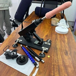 Electric Sex Machine 3XLR Connector Sex Machine Dildo Attachments Sex Toys Women - Picture 1 of 72