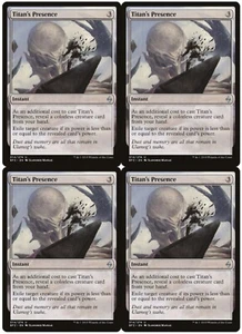 MTG Titan's Presence x4 Battle for Zendikar Uncommon NM Playset - Picture 1 of 1