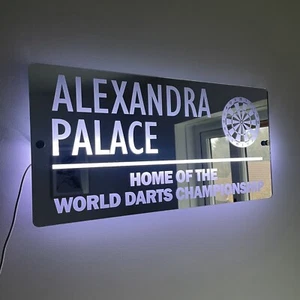 Alexandra Palace LED Mirror | Darts Light-Up Sign | Darts Gift | Gifts For Him - Picture 1 of 7
