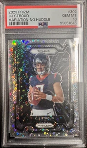 Tarjeta de novato Prizm CJ Stroud Variation 2023 - sin Huddle Disco #302 PSA 10 TEXANS - Imagen 1 de 2