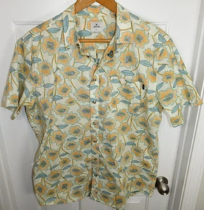 Rip Curl Hawaiian Shirt Mens Floral AOP Button Down Collared Camp Size XL - Picture 1 of 5