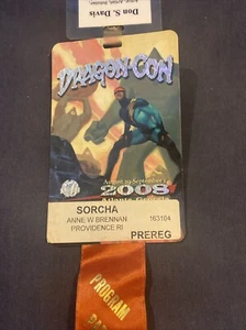 Dragon Con Convention Badge 2008 Excellent Condition - Picture 1 of 4