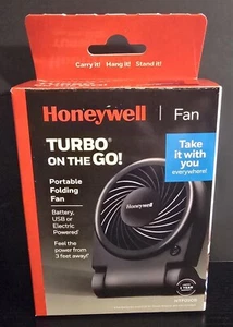 Honeywell Turbo On The Go Battery Or USB Powered Fan Black HTF090B - Picture 1 of 4