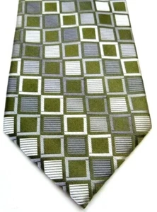 Mens Warehouse Joseph & Feiss-Fashion Necktie Tie, 100% Silk, Green-New w/ Tags - Picture 1 of 5
