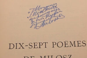 MILOSZ - Dix-sept poèmes | ex. sur alfa | Envoi signé 1937 - Picture 1 of 3