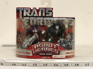 Transformers Robot Heros Optimus Prime And Blackout Action Figure - Picture 1 of 4