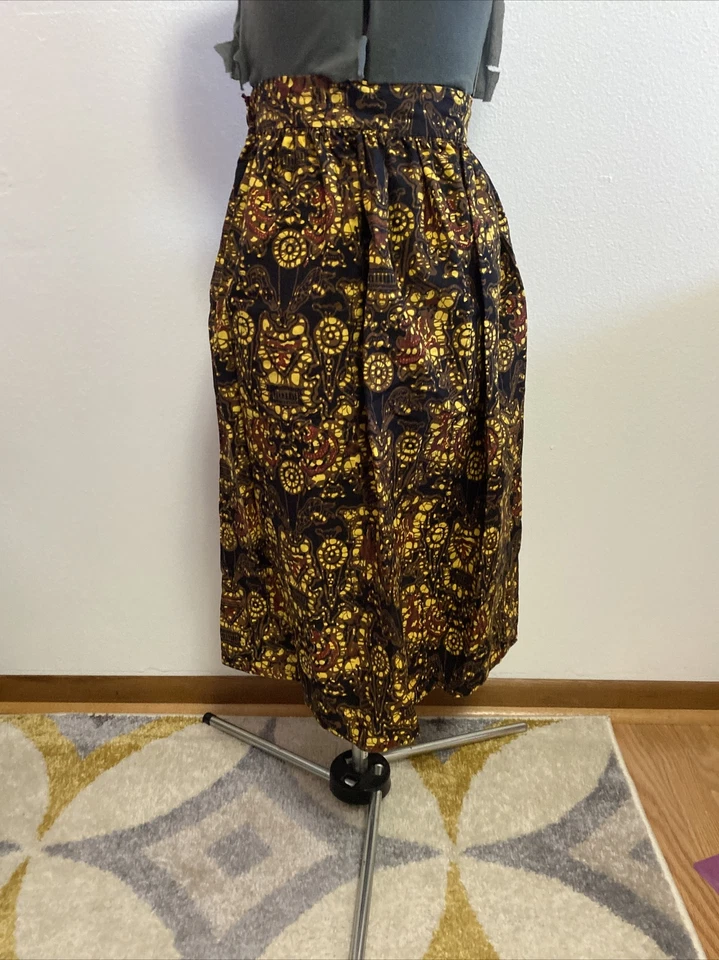 Винтажная юбка Тики рокабилли гавайская 1960-е ретро - Изображение 1 из 3