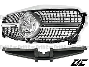 CHROME SILVER STAR FRAME FRONT GRILLE FIT BZ GLE STANDARD 4DOOR W167 2020UP - Picture 1 of 3