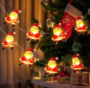 Christmas Decorations Indoor Lights, 10FT 30 LED Christmas Santa Claus Fairy ... - Picture 1 of 5