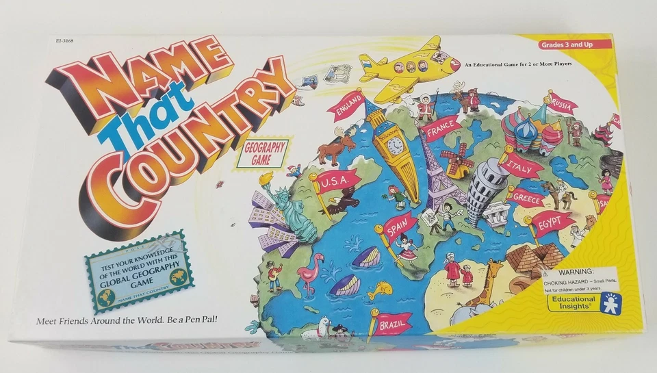 Name That Country Board Game Educational Insights EI-3168 Geography - Image 1 of 3
