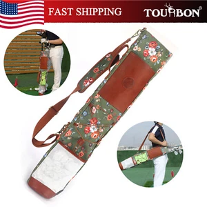 TOURBON Womens Golf Clubs Bag Travel Lightweight Collapsible Carrier Case - Picture 1 of 24