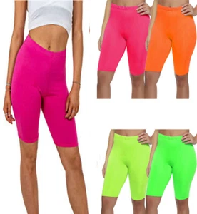 WOMEN`S CYCLING SHORTS LADIES DANCING GYM ACTIVITY SHORT LEGGINGS 8-22 - Picture 1 of 5