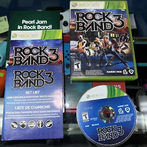 Rock Band 3 (Microsoft Xbox 360) (tested) CIB - Picture 1 of 5