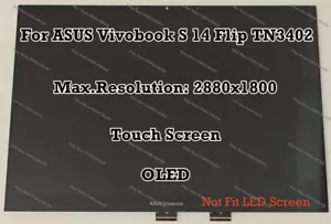 14" ASUS Vivobook S 14 Flip OLED TN3402 2.8K LCD Touch Screen Panel Assembly - Picture 1 of 5
