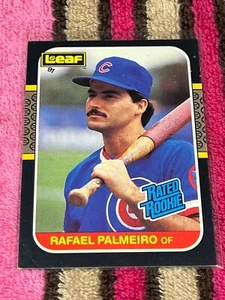 1987 LEAF RC #43 RAFAEL PALMEIRO CUBS NM-MT STARS VINTAGE RATED ROOKIE CARD ! - Photo 1 sur 2