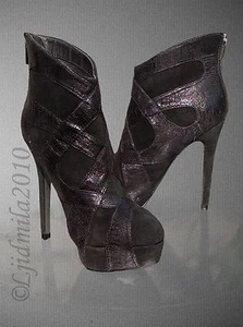 Tacones de botín de plataforma lagarto Colin Stuart Victoria's Secret 8,5 EE. UU. - Imagen 1 de 6