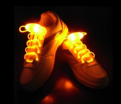 COQUELICOT ET COCCINELLE Paar helle LED-Schnürsenkel - Farbe gelb