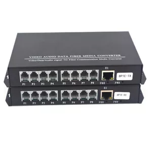 Pots Telephone Ethernet over Fiber Optic Extender Converter RJ11 RJ45 to Fiber - Picture 1 of 30