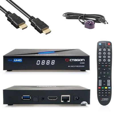 Octagon SX888 4K V2 UHD Linux OS H.265 HDMI USB TV IP Receiver - Bild 1 von 4