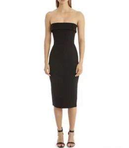 Alex Perry Dress AU 10 US 6 Elsie Black Bodycon Little Black Dress Like New - Picture 1 of 7