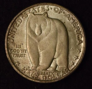1936-S 50C COMMEMORATIVE BAY BRIDGE SILVER COIN - Picture 1 of 2