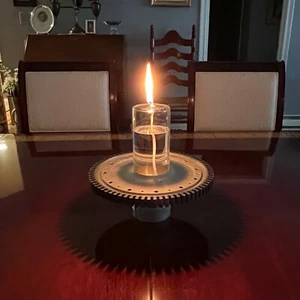General Electric J85 Northrop F5 Jet Engine Turbine Disk Oil Lamp Centerpiece - Picture 1 of 11